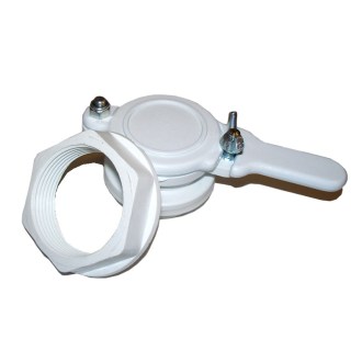 Zawór plastikowy do odstojników - biały